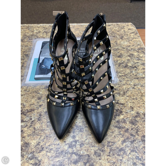 Shoes Heels Stiletto By Mix No 6 In Black & Gold, Size: 8