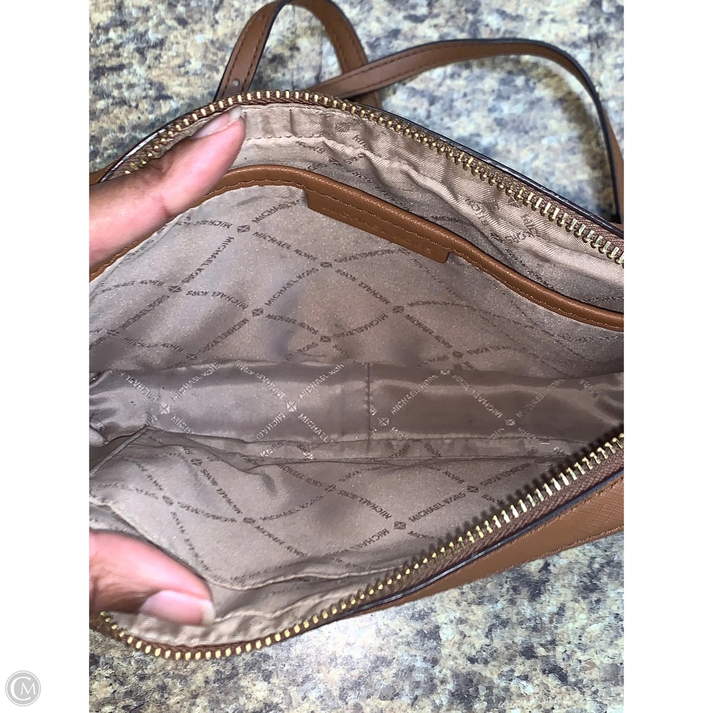 Crossbody Designer By Michael Kors, Size: Medium