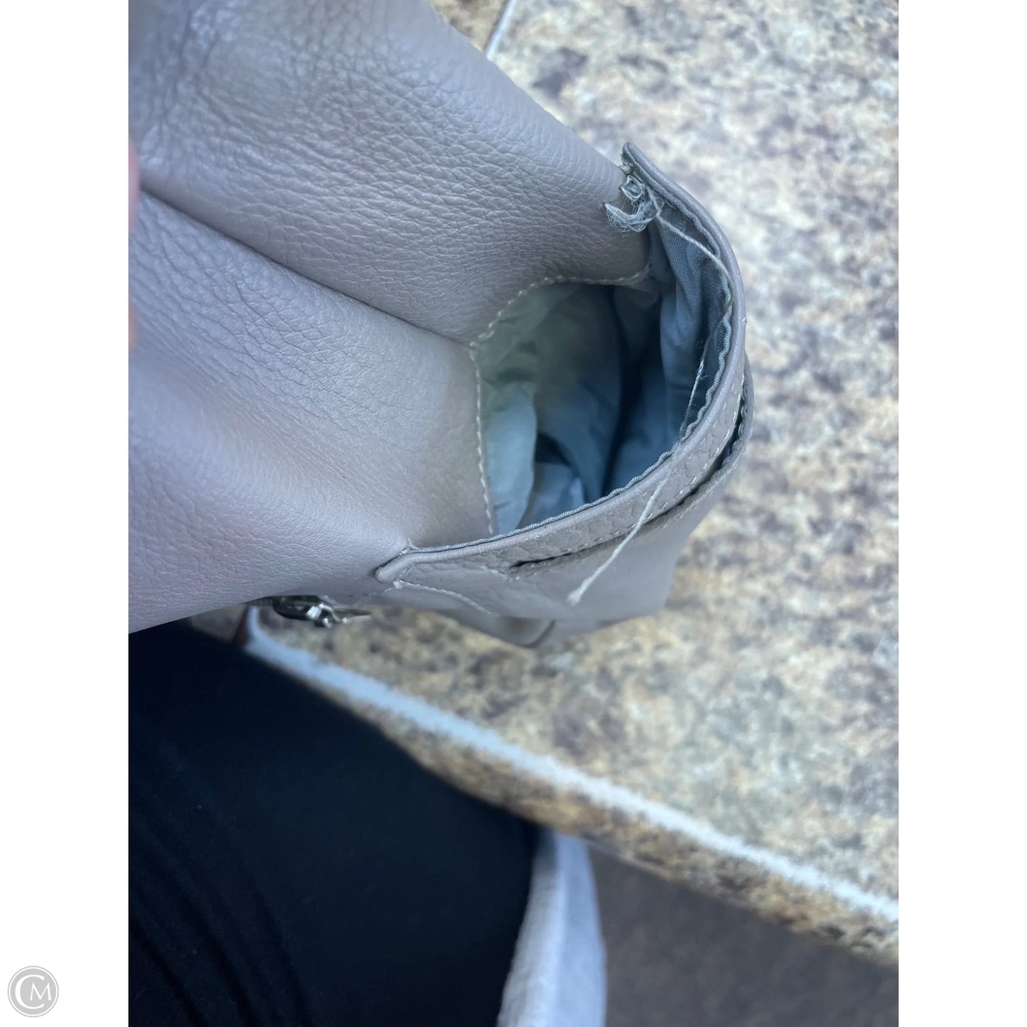 Handbag Leather By Cmf, Size: Medium