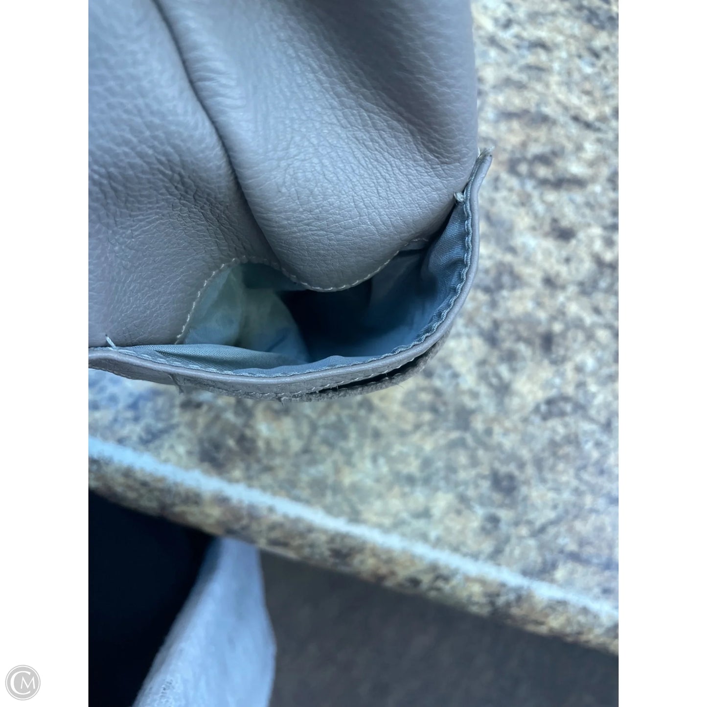 Handbag Leather By Cmf, Size: Medium