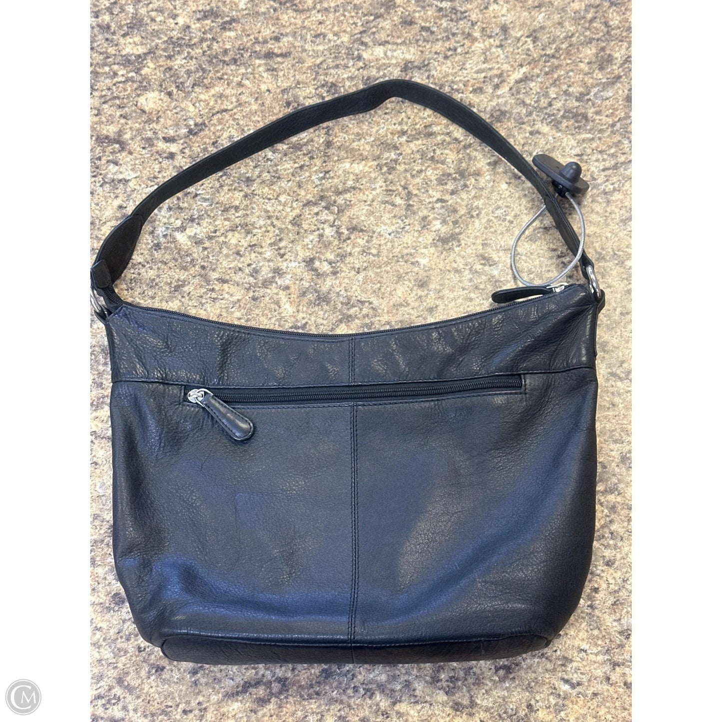 Handbag Leather By Cmf, Size: Medium