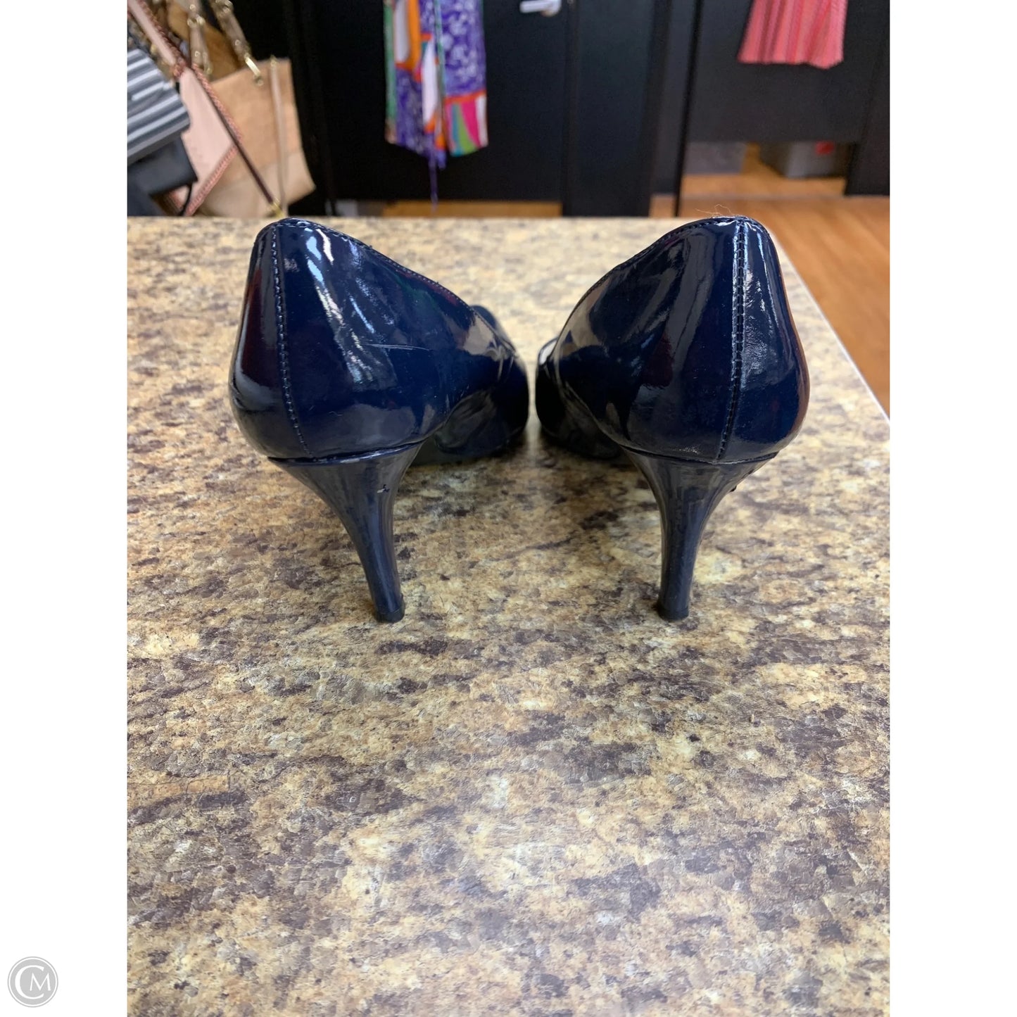 Shoes Heels Kitten By Nickels Shoes In Navy, Size: 6.5