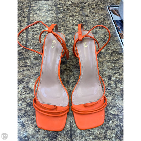 Shoes Heels Kitten By Shein In Orange, Size: 9