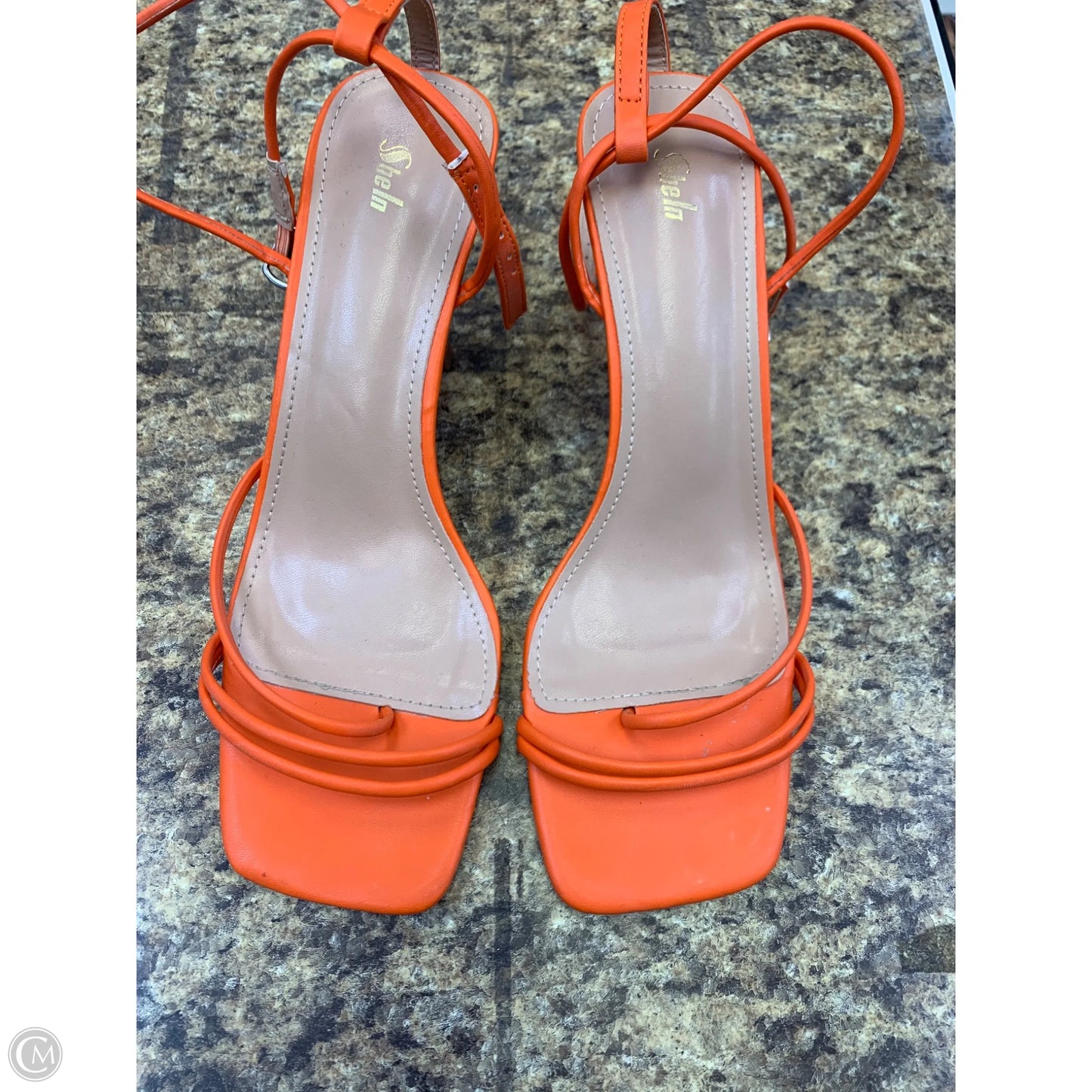 Shoes Heels Kitten By Shein In Orange, Size: 9