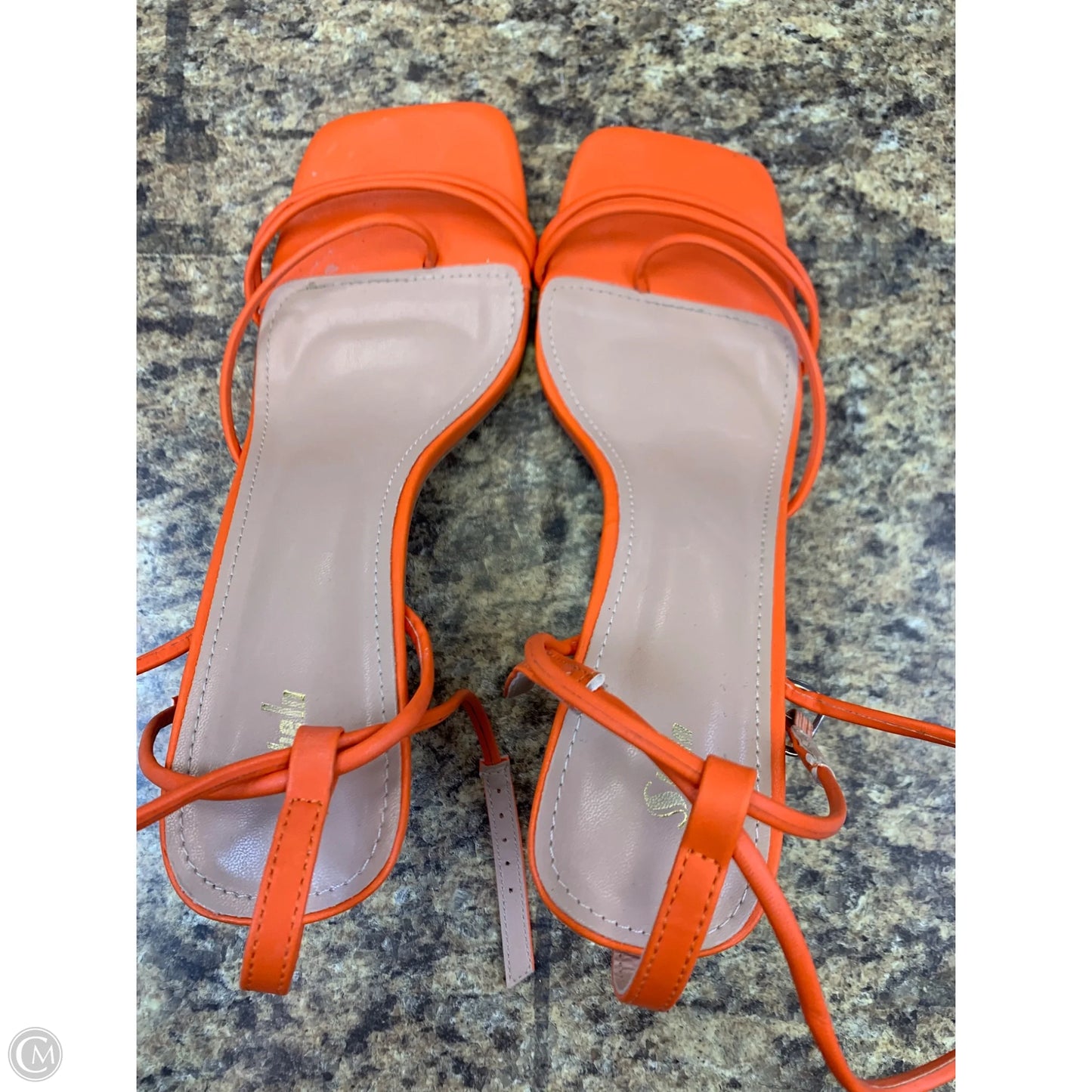 Shoes Heels Kitten By Shein In Orange, Size: 9