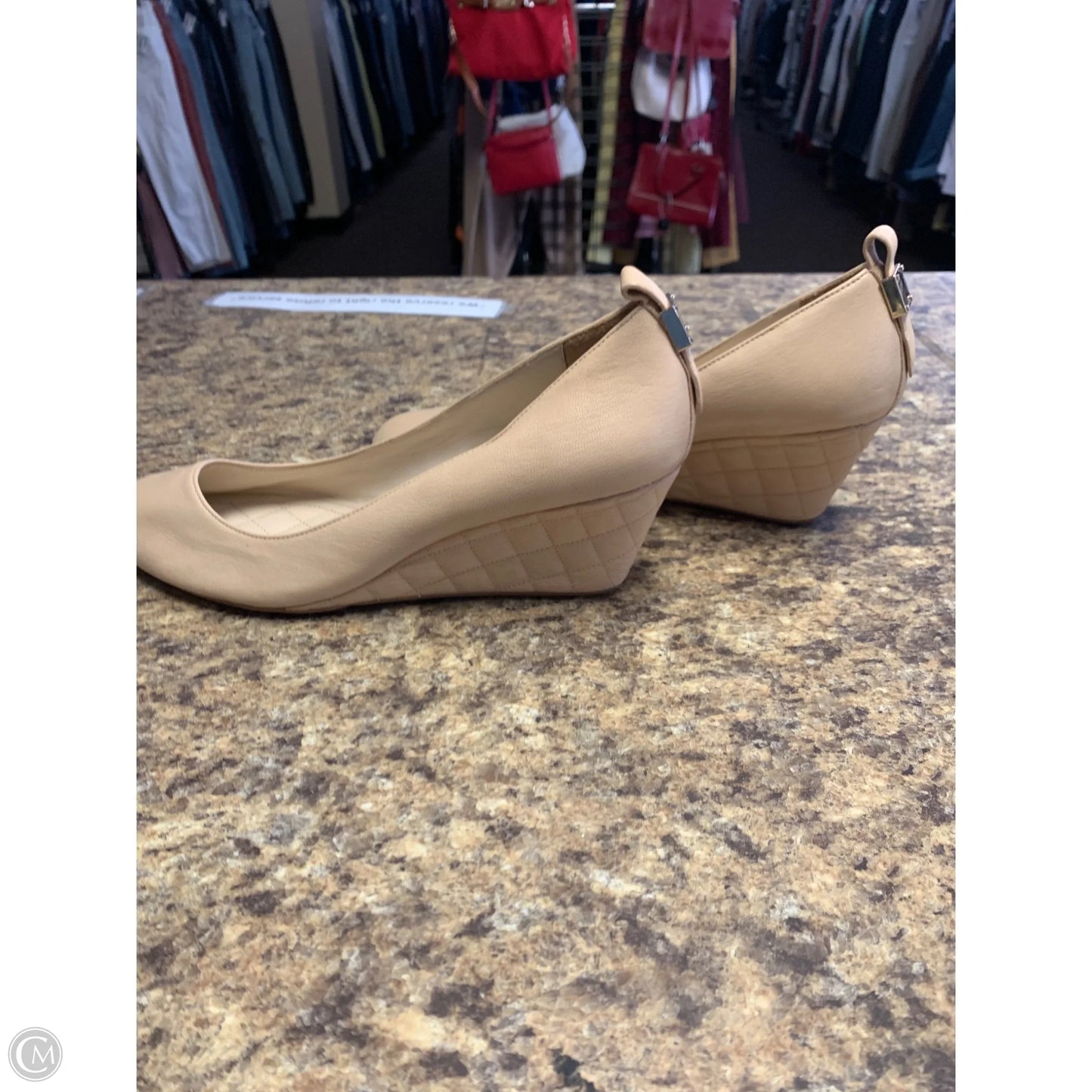 Shoes Heels Wedge By Cole-haan In Cream, Size: 9.5