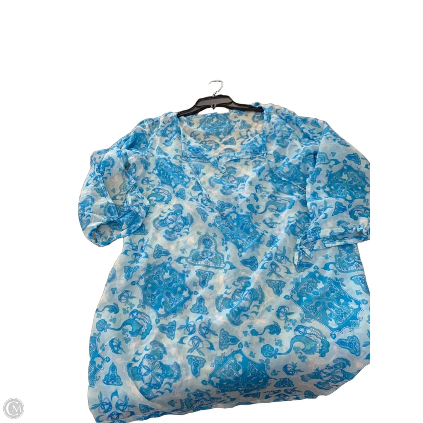 Swimwear Cover-up By Cmf In Blue, Size: L