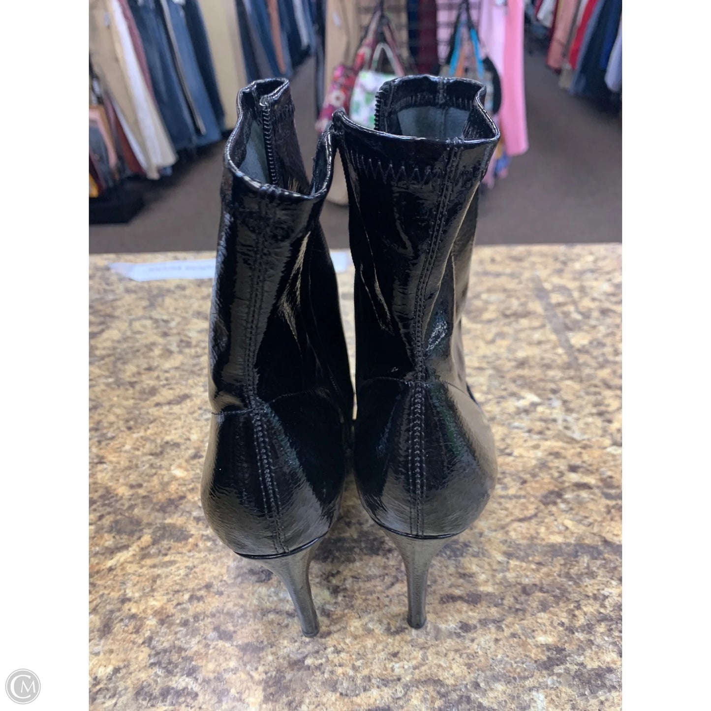 Boots Mid-calf Heels By Forever 21 In Black, Size: 8