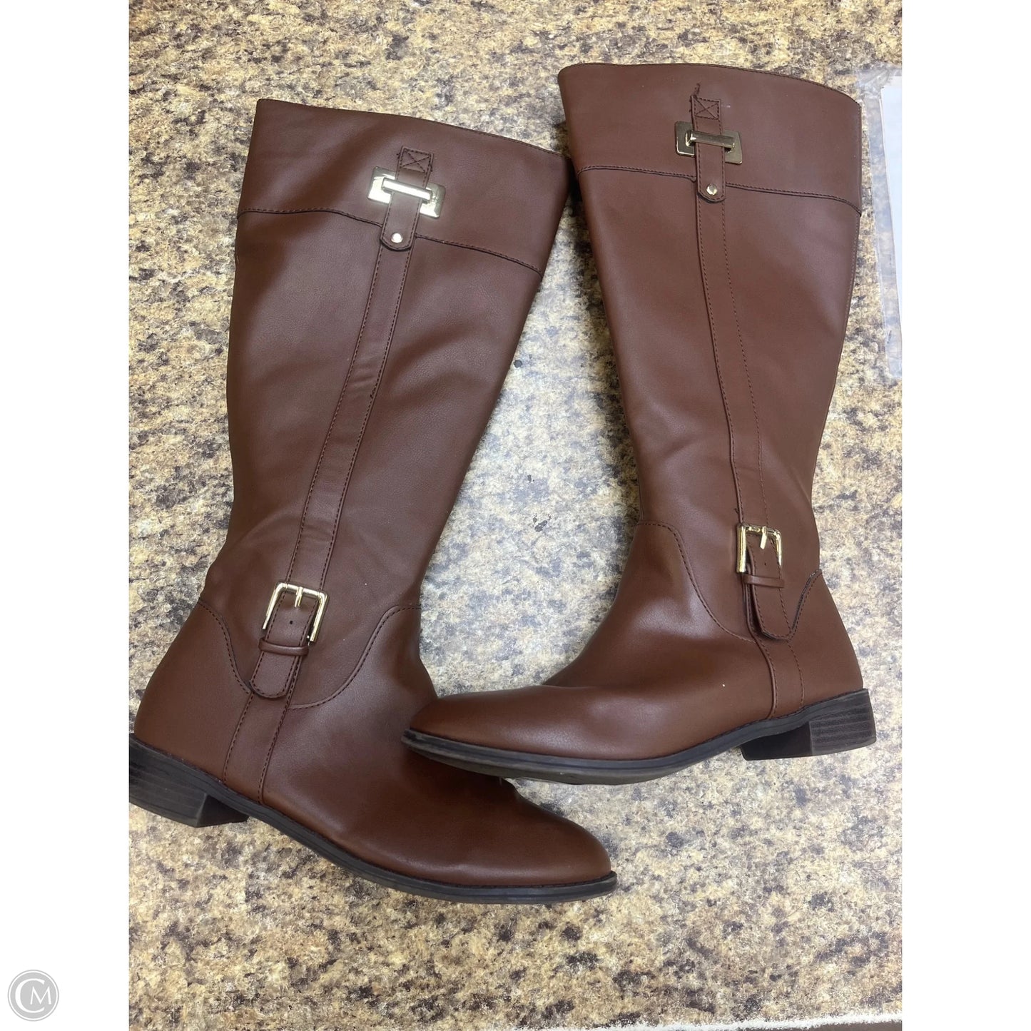 Boots Knee Flats By Karen Scott In Brown, Size: 8.5