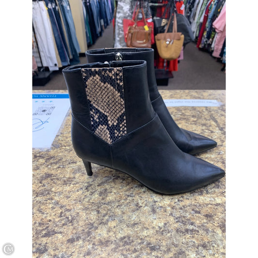 Boots Mid-calf Heels By Nine West In Black, Size: 8