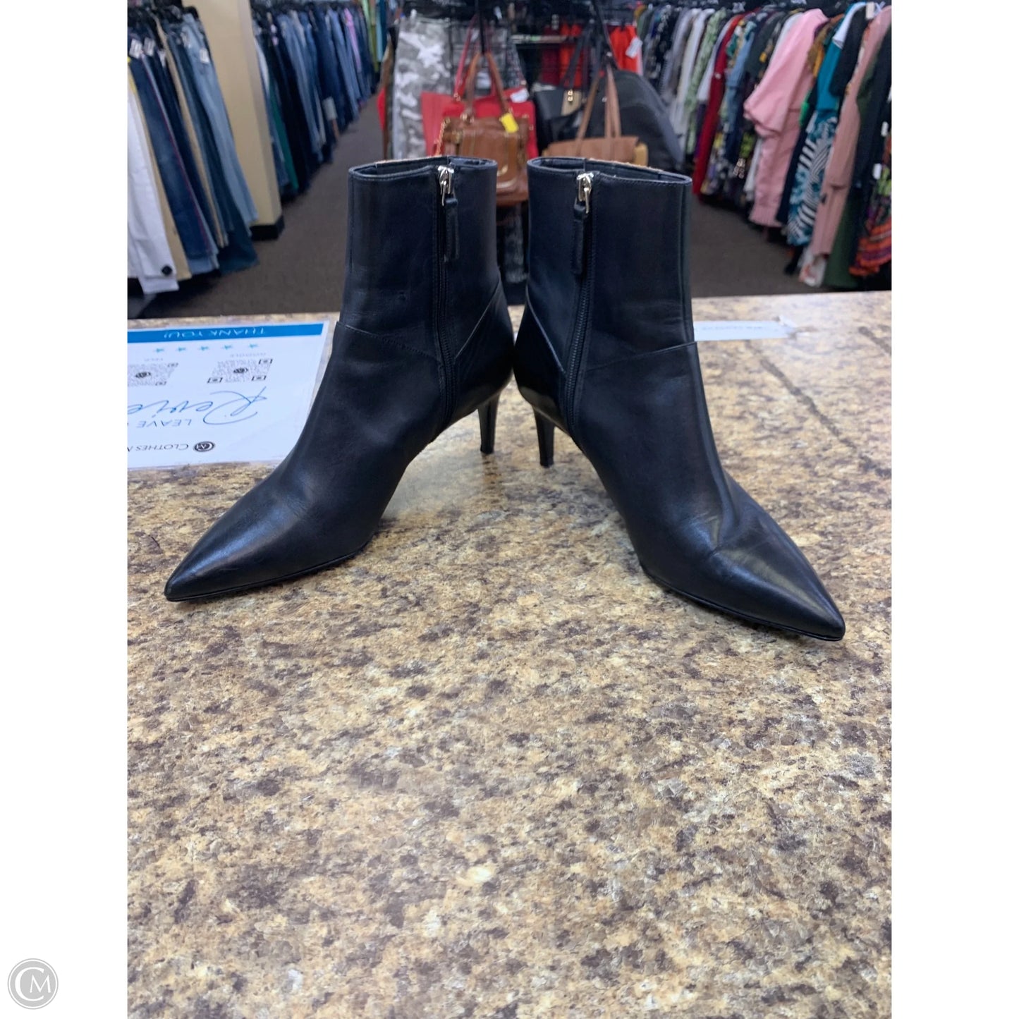 Boots Mid-calf Heels By Nine West In Black, Size: 8