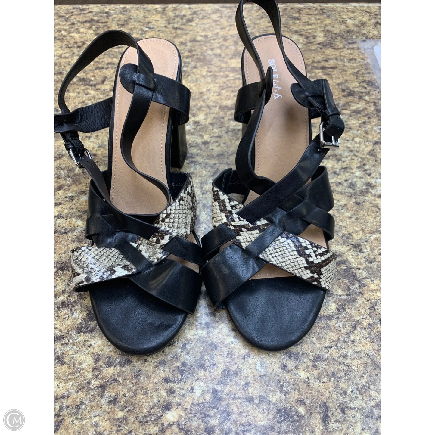 Shoes Heels Block By Cmf In Black, Size: 11