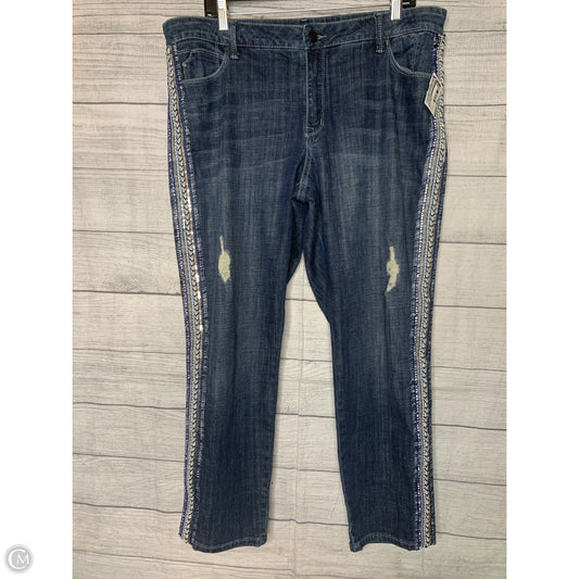 Jeans Straight By Laurie Felt In Navy, Size: 16