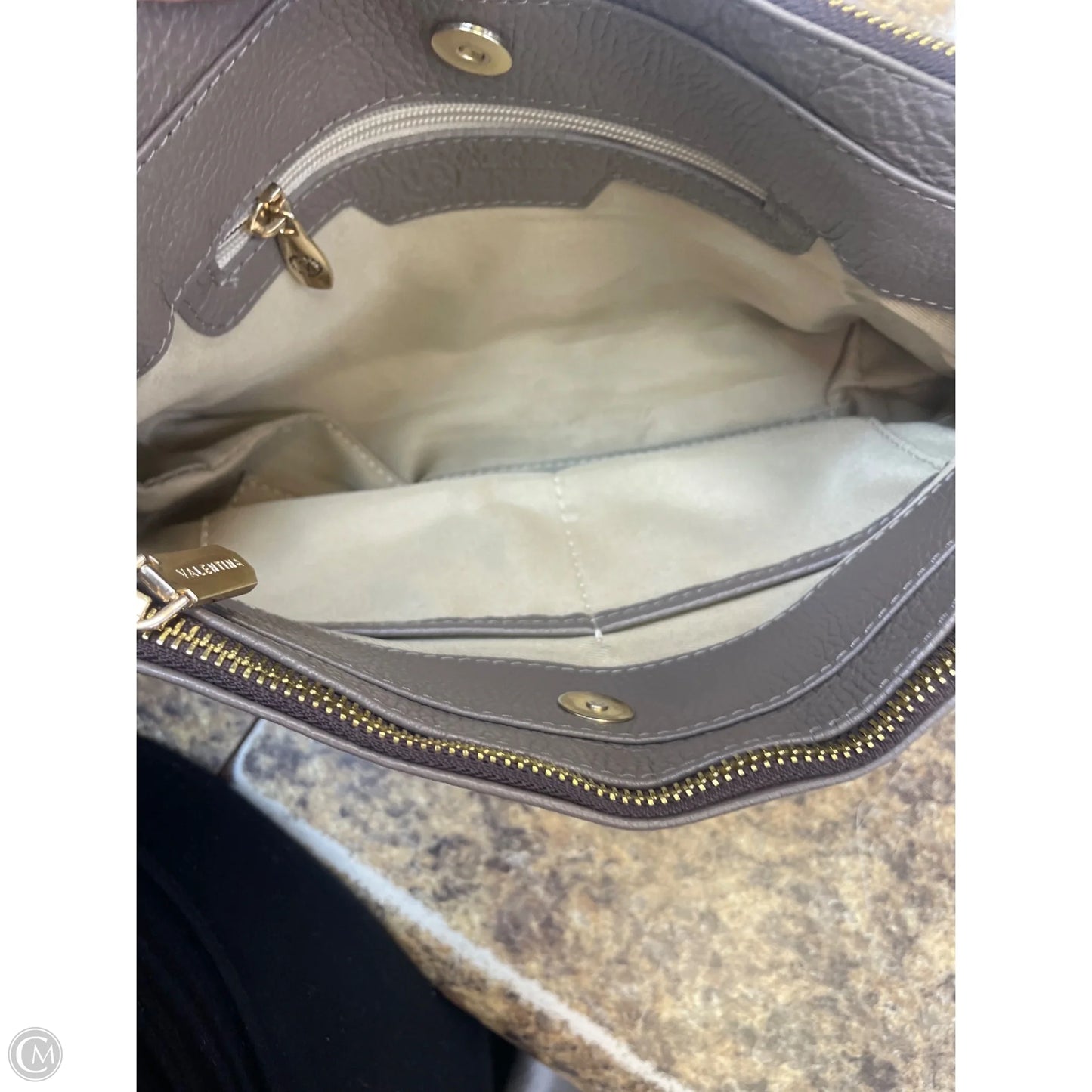 Crossbody Leather By Cmf, Size: Medium