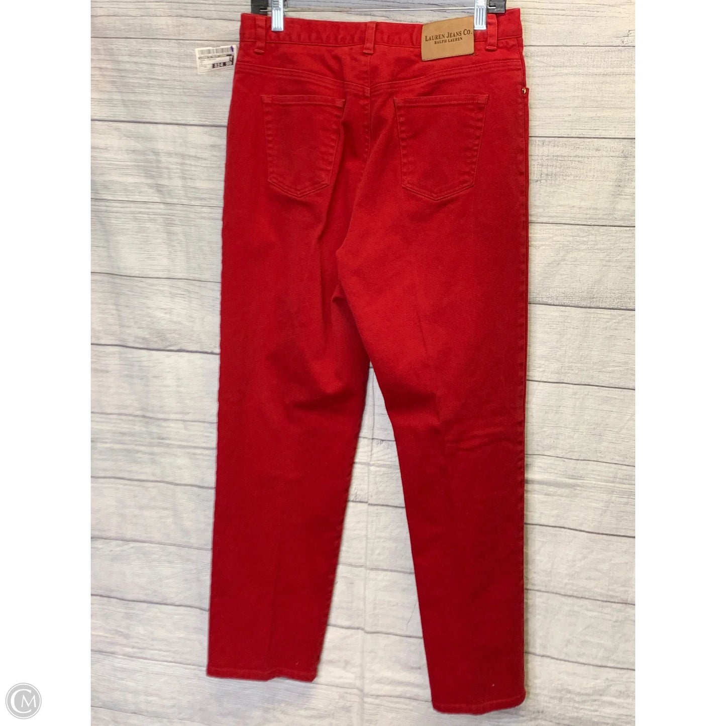 Jeans Straight By Lauren By Ralph Lauren In Red, Size: 12