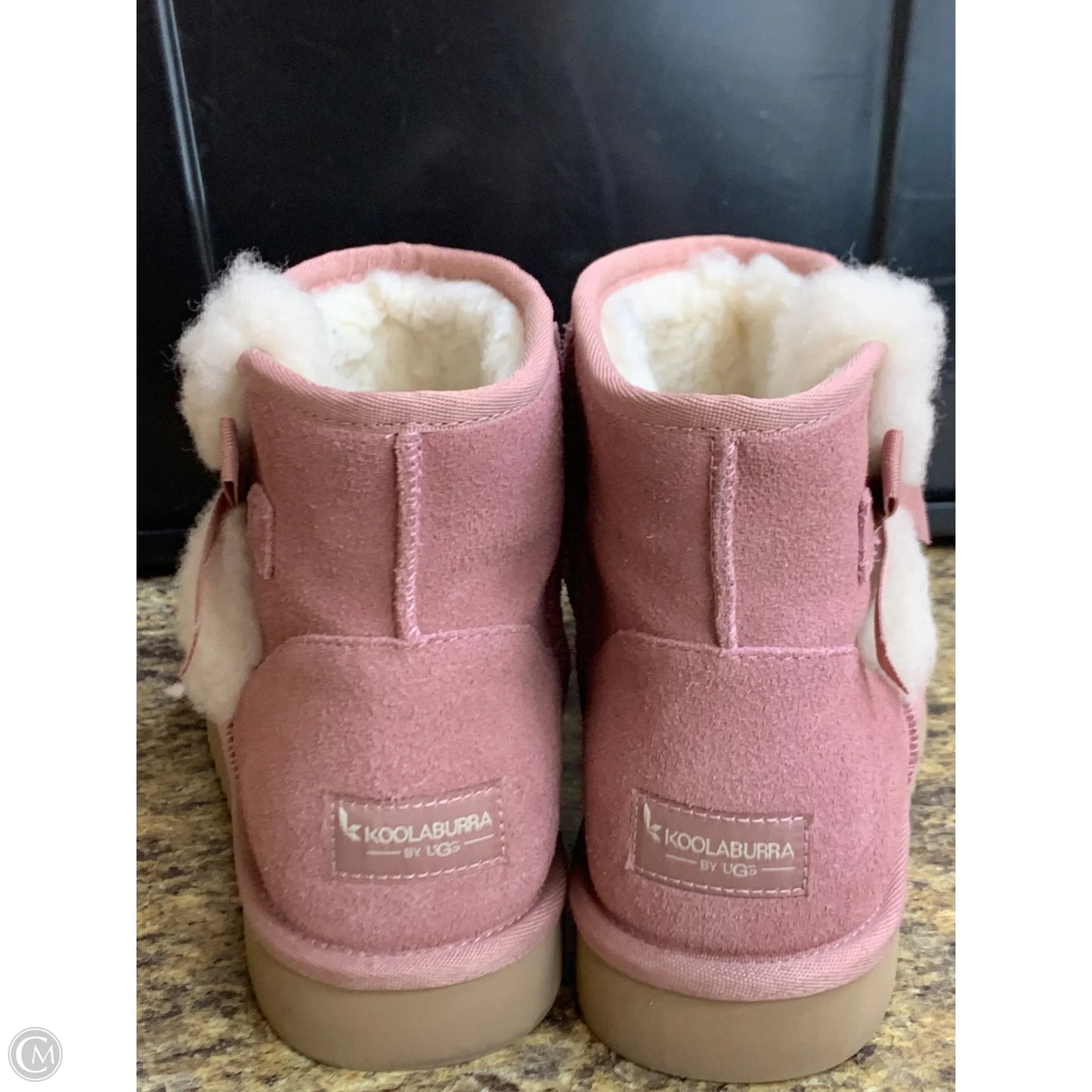 Boots Designer By Ugg In Pink, Size: 9