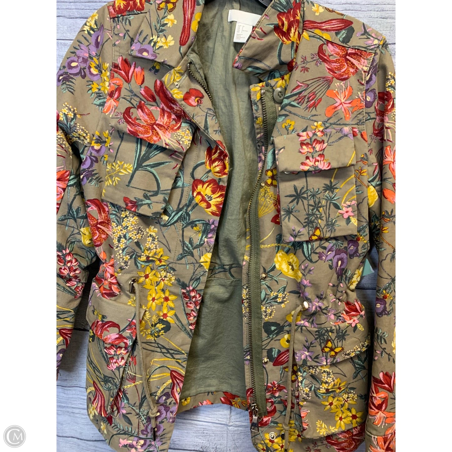 Jacket Other By H&m In Floral Print, Size: 2