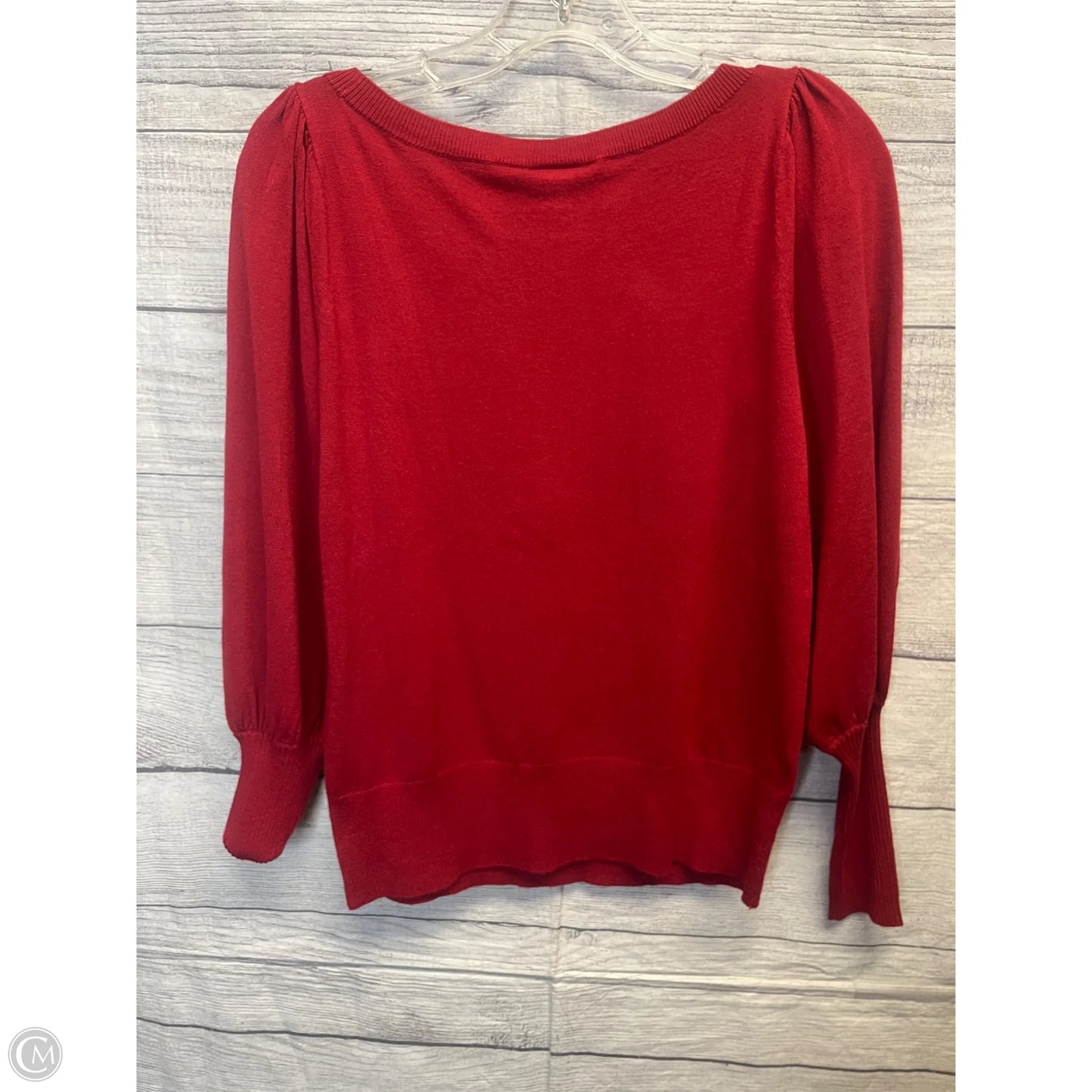 Top Long Sleeve By Ann Taylor In Red, Size: Xs