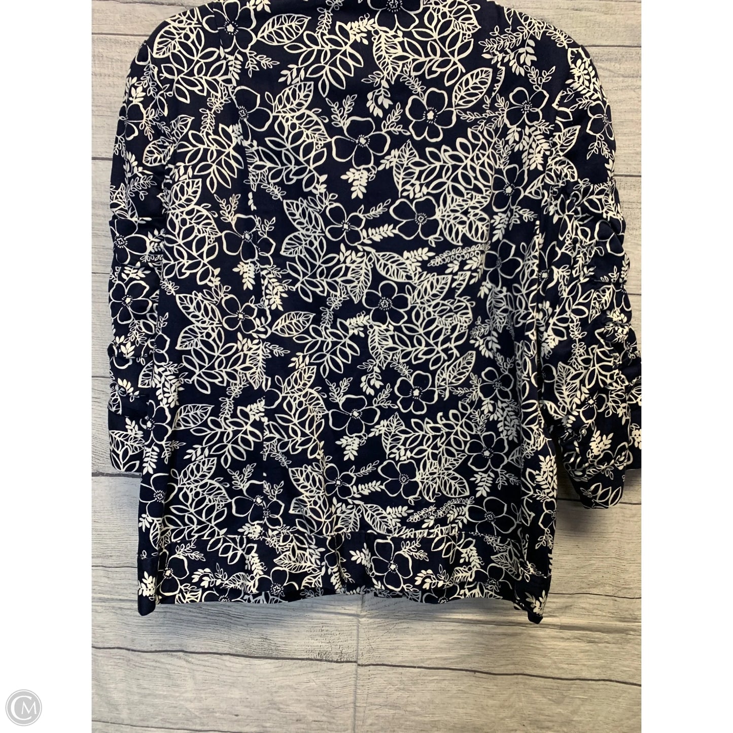 Jacket Other By Bon Worth In Blue & White, Size: Xs