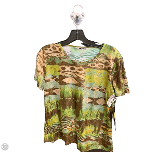 Top Short Sleeve By Nygard Peter In Multi-colored, Size: M