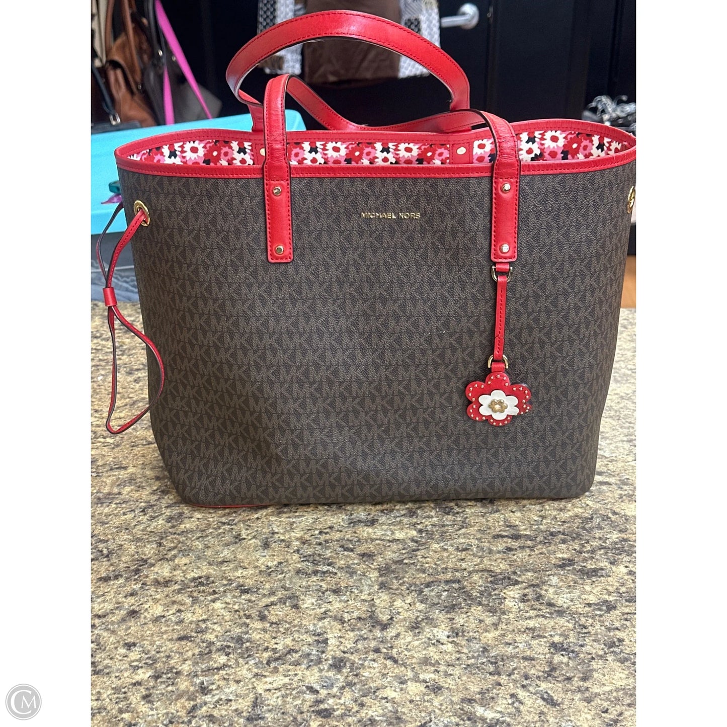 Handbag Designer By Michael Kors, Size: Large
