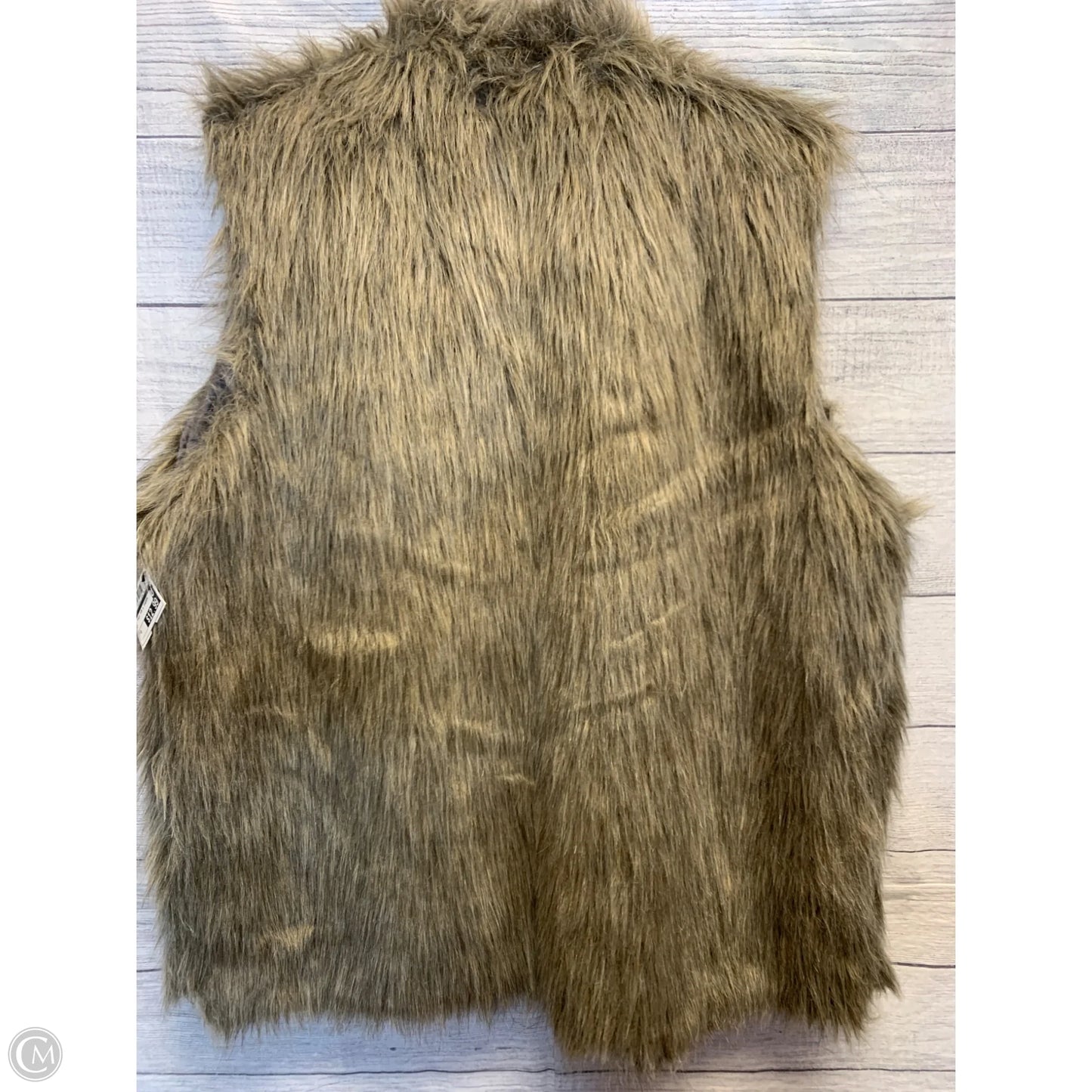 Vest Faux Fur & Sherpa By Cmf In Grey, Size: 0
