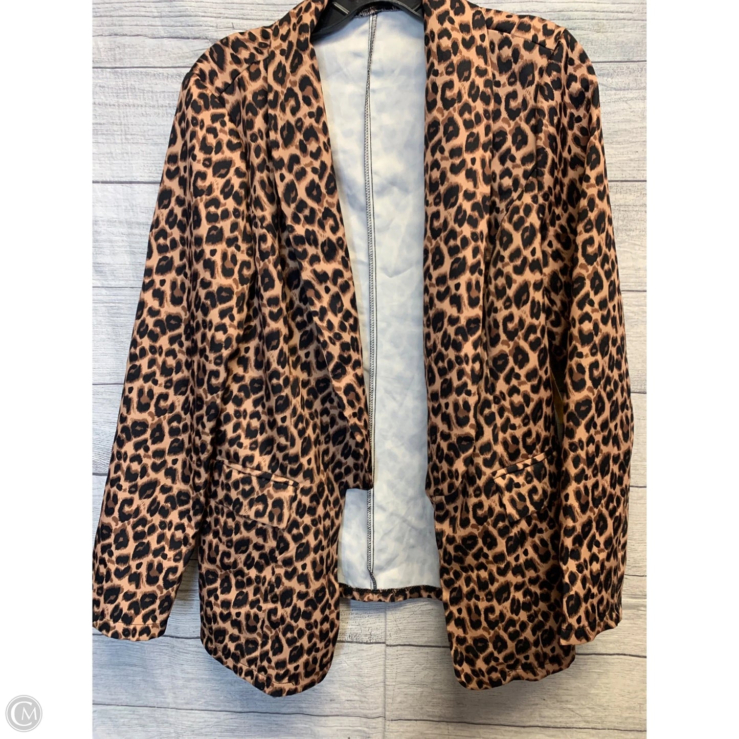 Cardigan By Cmf In Animal Print, Size: L