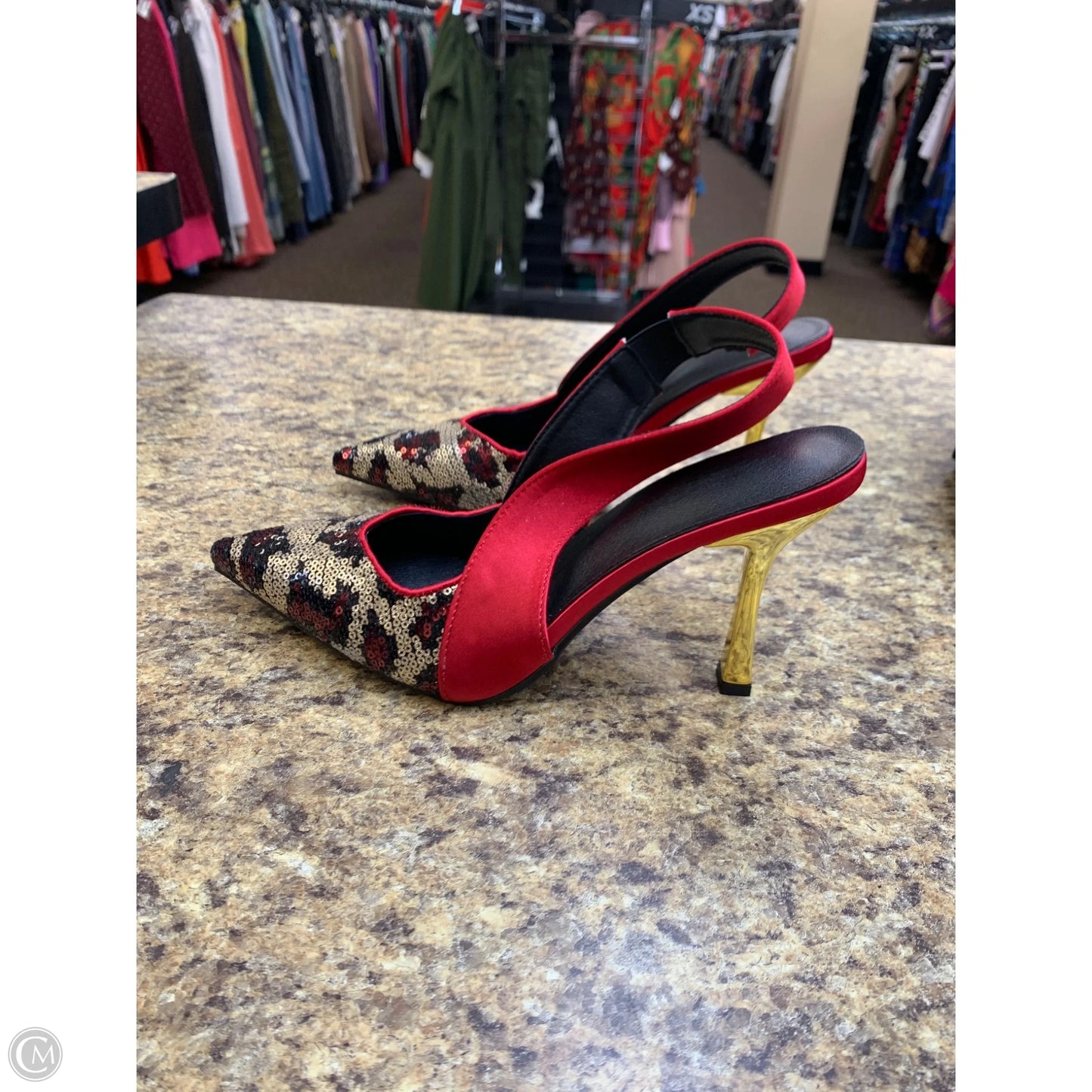 Shoes Heels Stiletto By Cmf In Animal Print, Size: 10