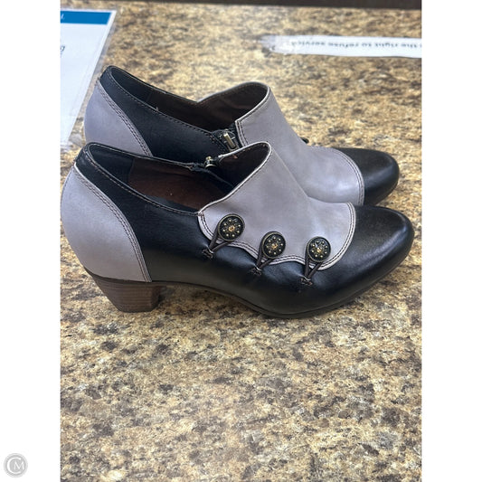 Shoes Heels Block By Spring Step In Black & Grey, Size: 9