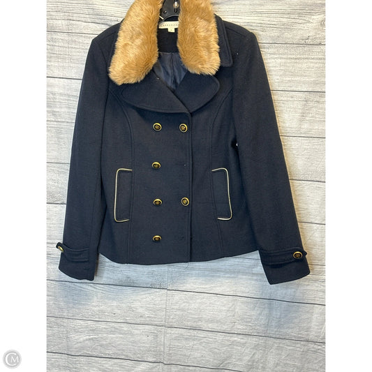 Coat Peacoat By Lovestitch In Navy, Size: L