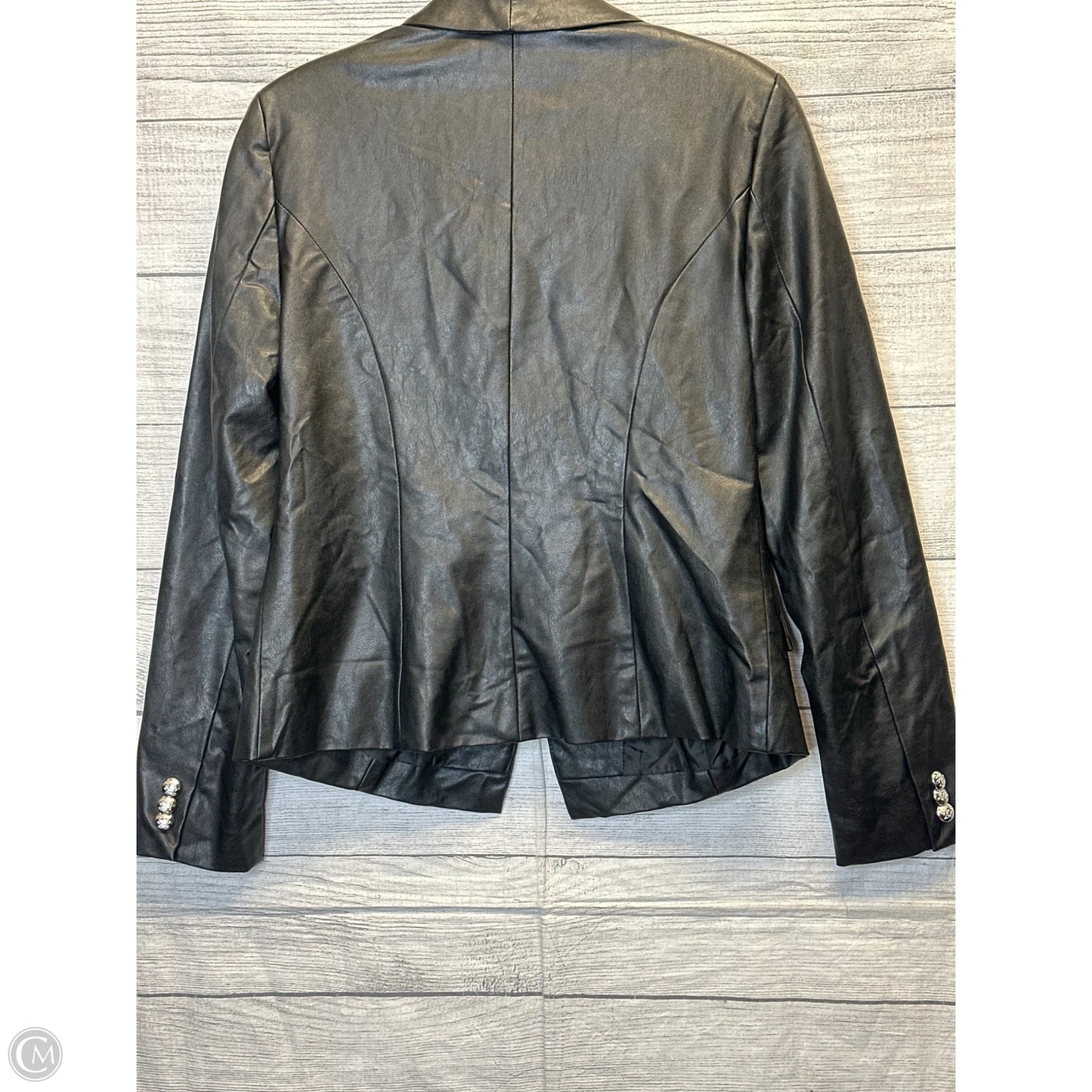 Blazer By International Concepts In Black & Silver, Size: Mp