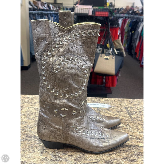 Boots Western By Sesto Meucci In Taupe, Size: 9.5