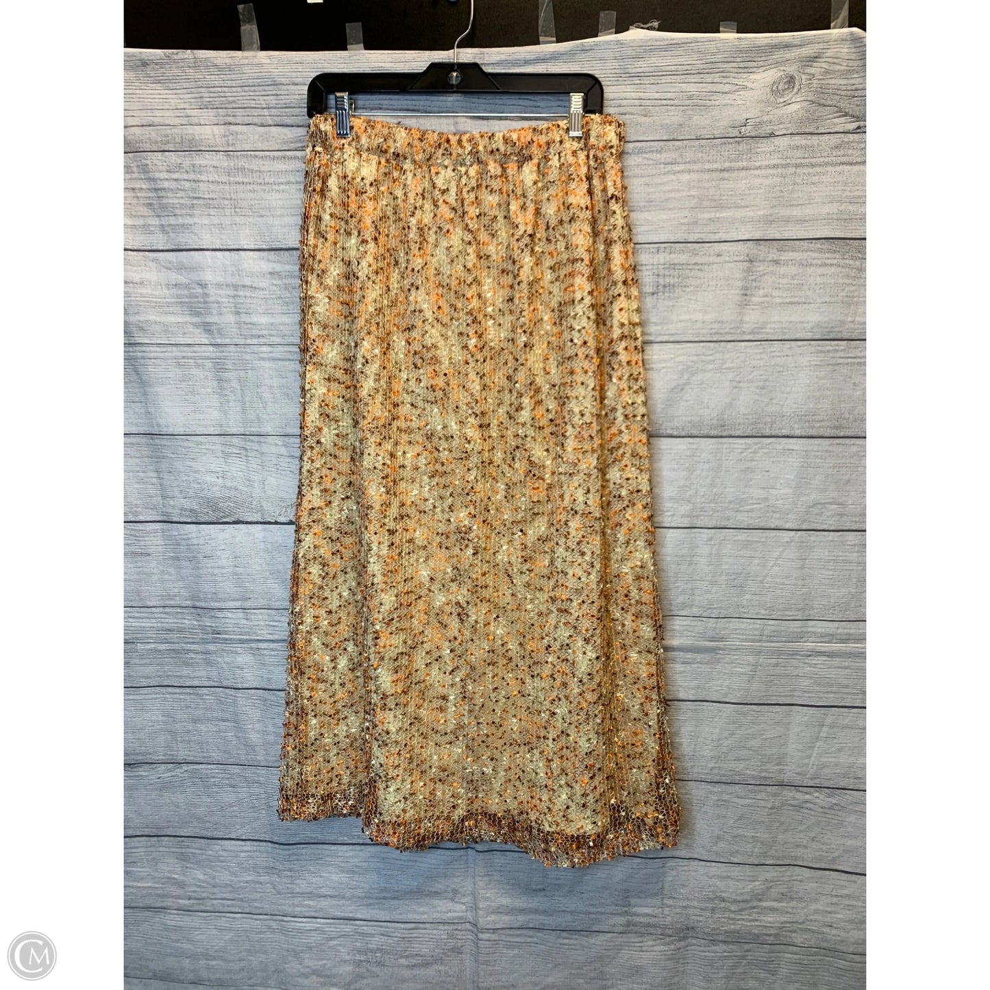 Skirt Maxi By Cmf In Orange & Yellow, Size: Xl