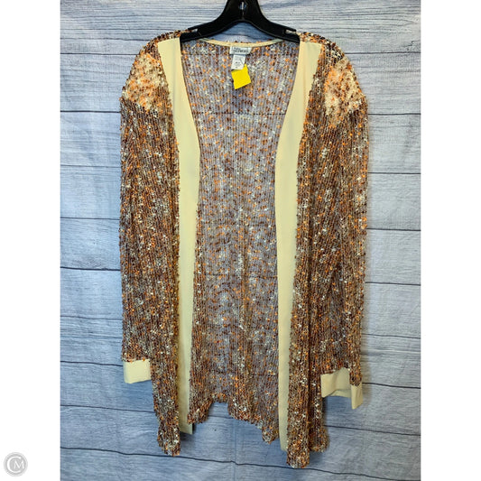 Cardigan By Cmf In Orange & Yellow, Size: Xl