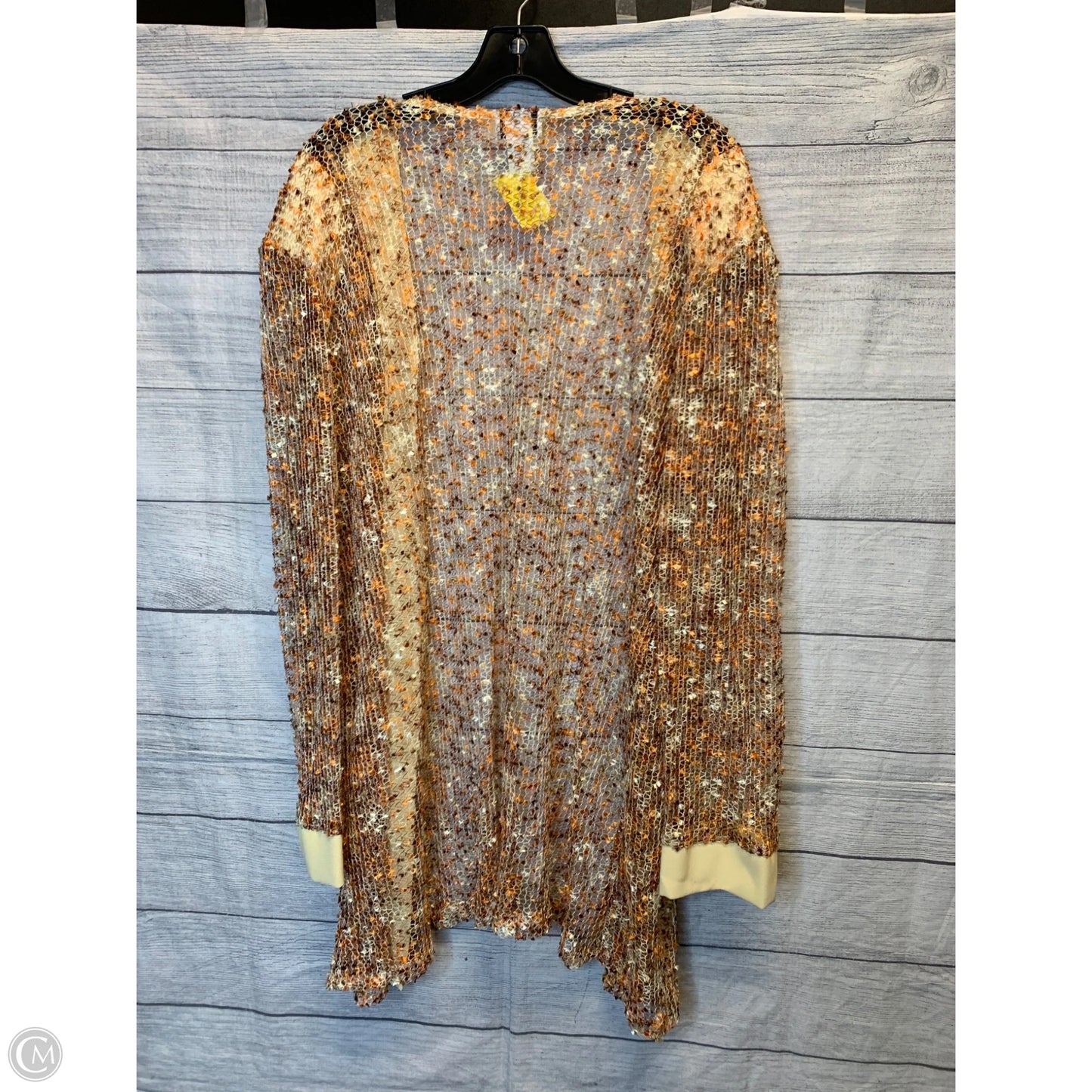 Cardigan By Cmf In Orange & Yellow, Size: Xl