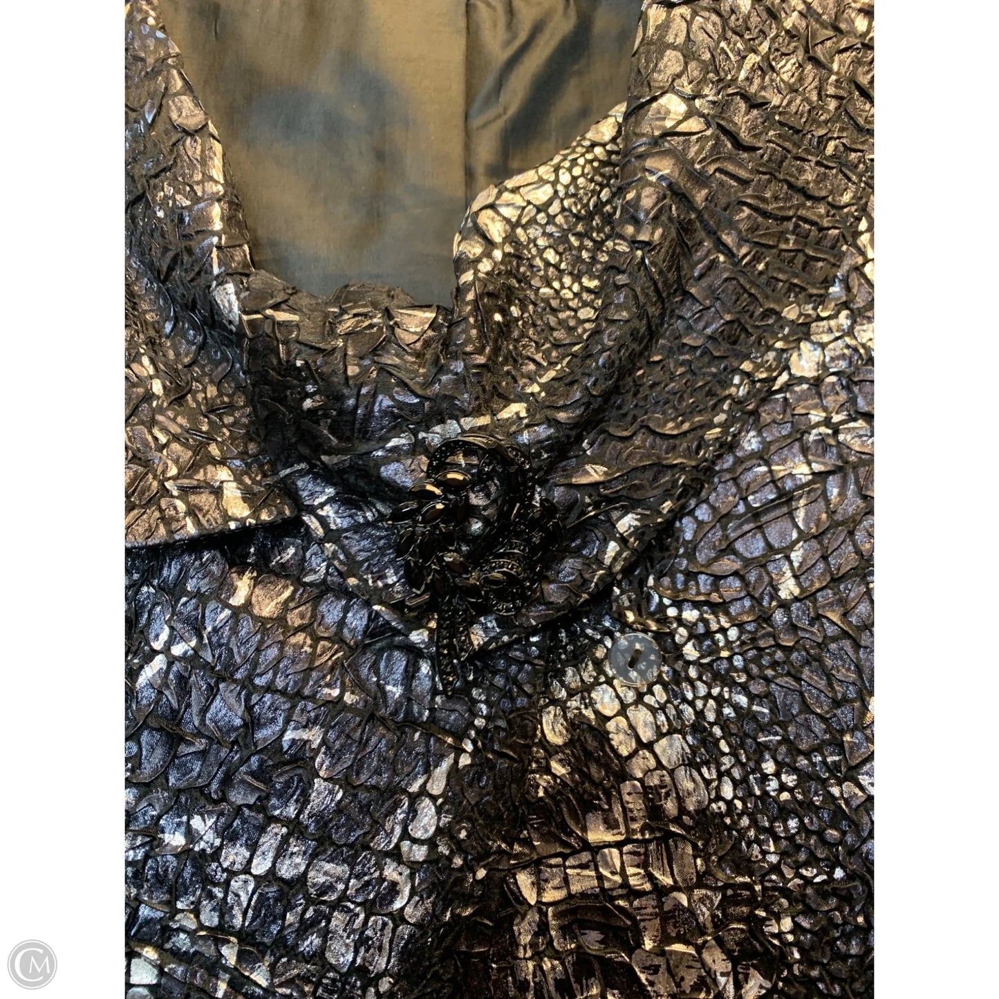 Blazer By Cmf In Black & Silver, Size: 20