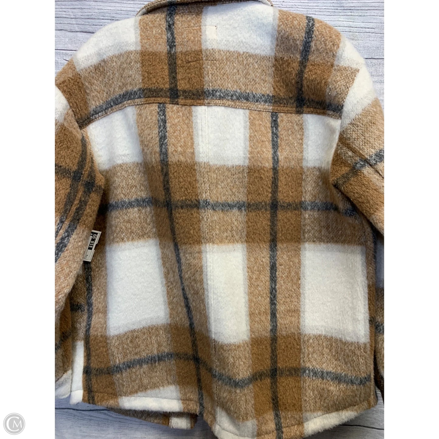 Jacket Other By Avec Les Filles In Tan & White, Size: M