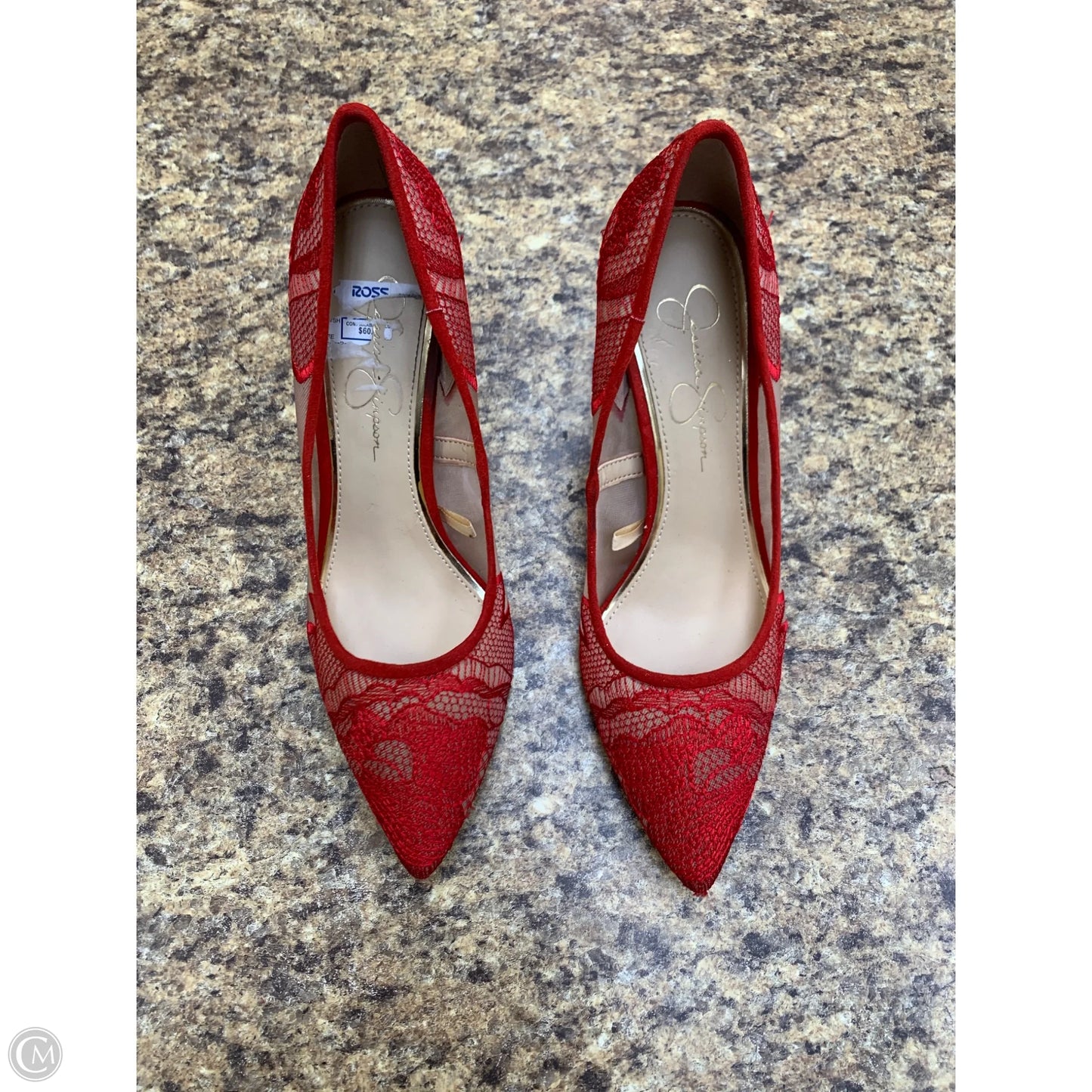 Shoes Heels Stiletto By Jessica Simpson In Red, Size: 9