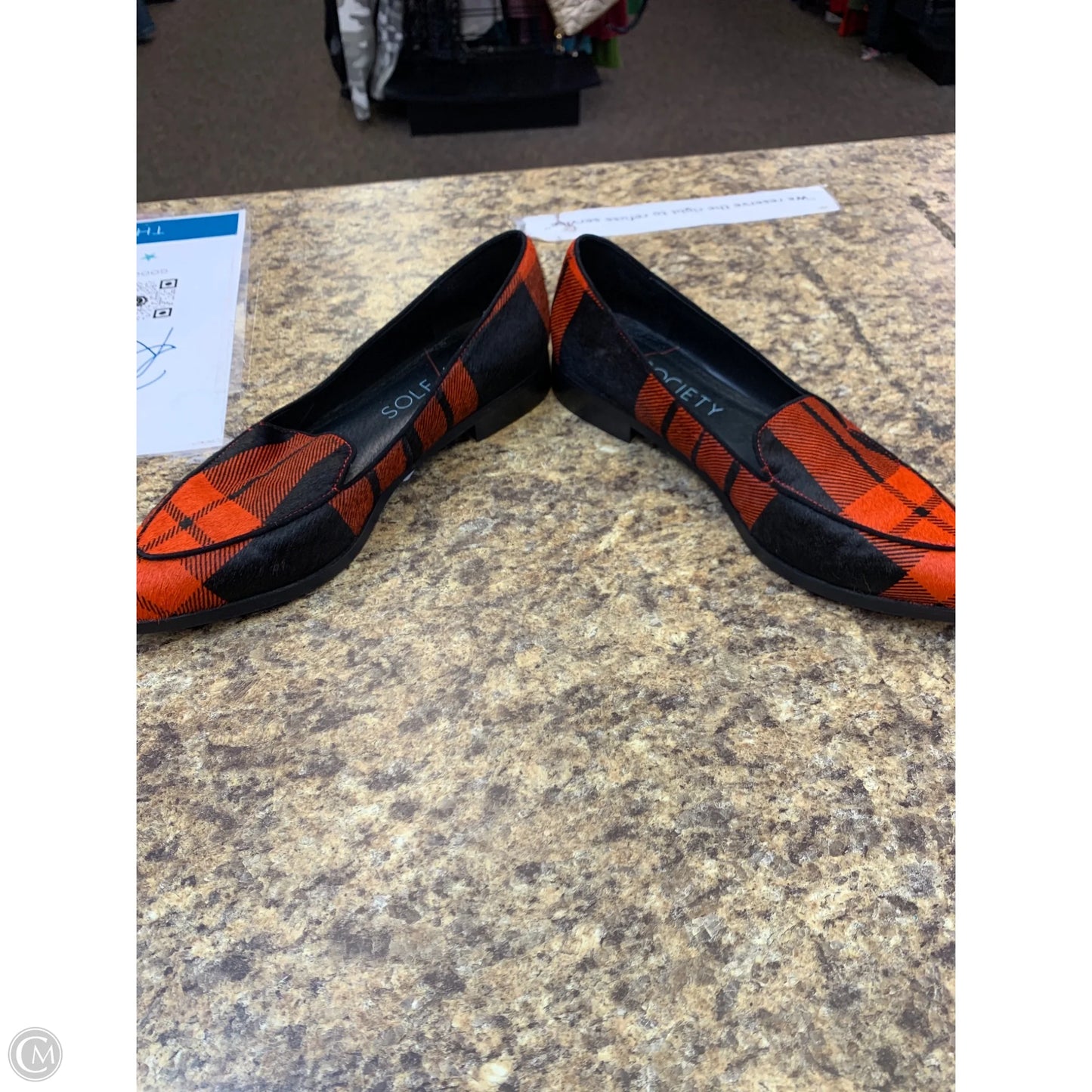 Shoes Flats By Sole Society In Plaid Pattern, Size: 9.5