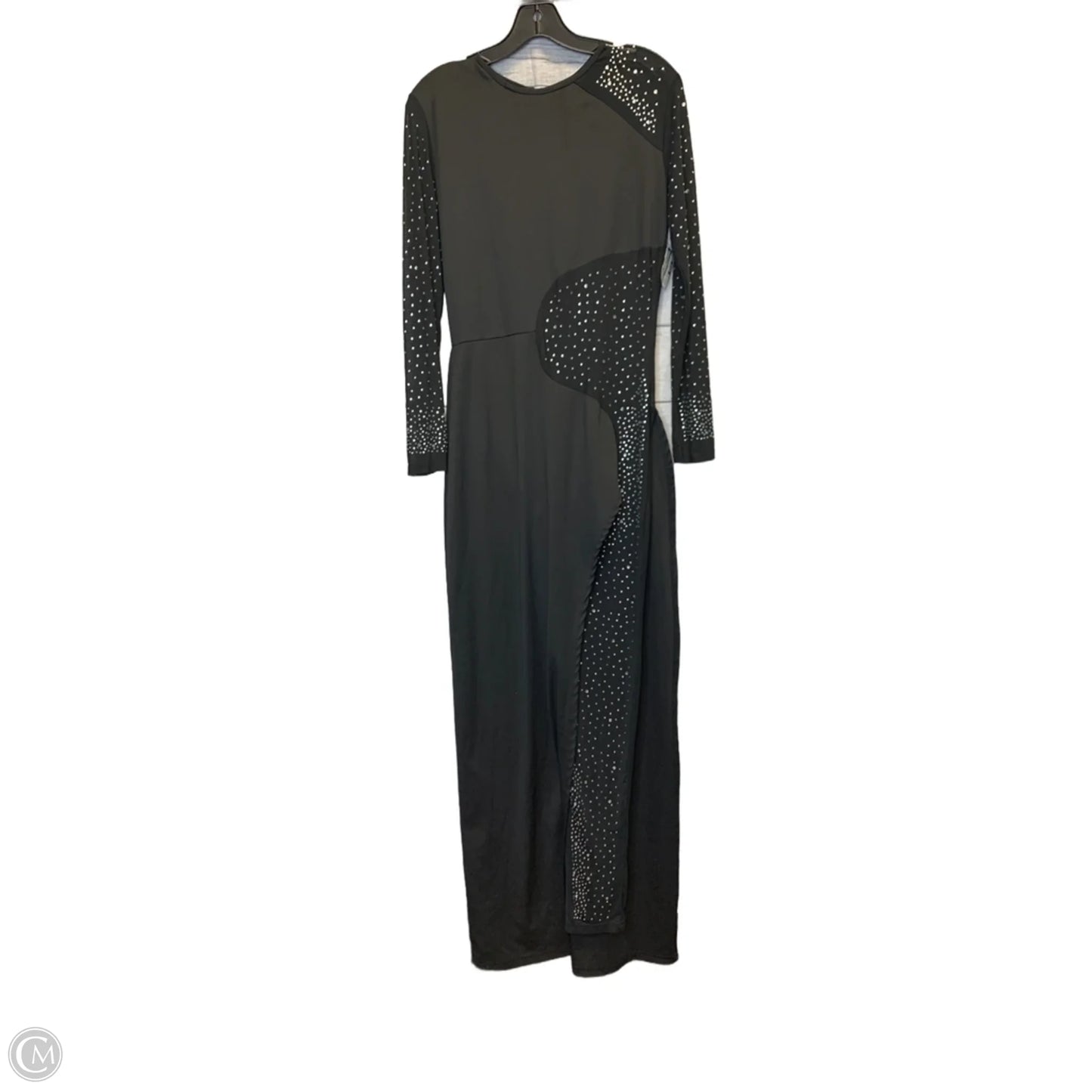 Dress Party Long By Cmf In Black & Silver, Size: L