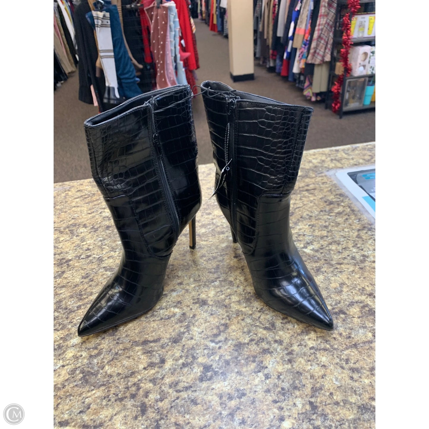 Boots Mid-calf Heels By Express In Black, Size: 7