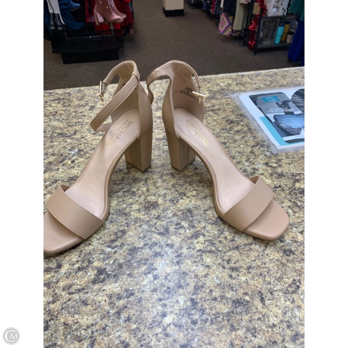 Shoes Heels Block By Michael Shannon In Beige, Size: 8.5