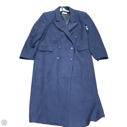 Coat Trench Coat By Cmf In Navy, Size: Xxl