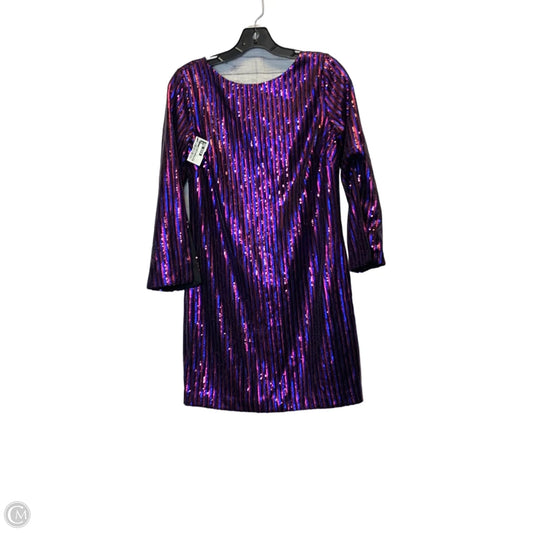 Dress Party Midi By Trina By Trina Turk In Pink & Purple, Size: 4