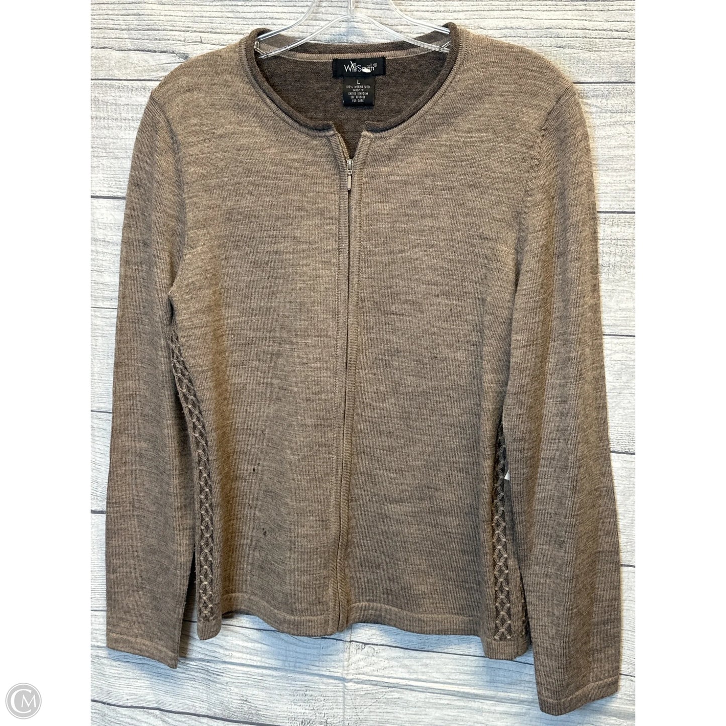 Top Long Sleeve By Willi Smith In Taupe, Size: L