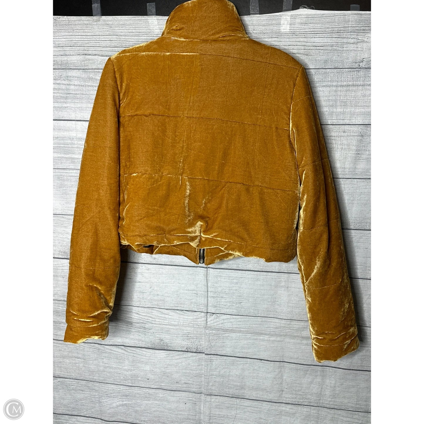Jacket Puffer & Quilted By Cmf In Yellow, Size: M