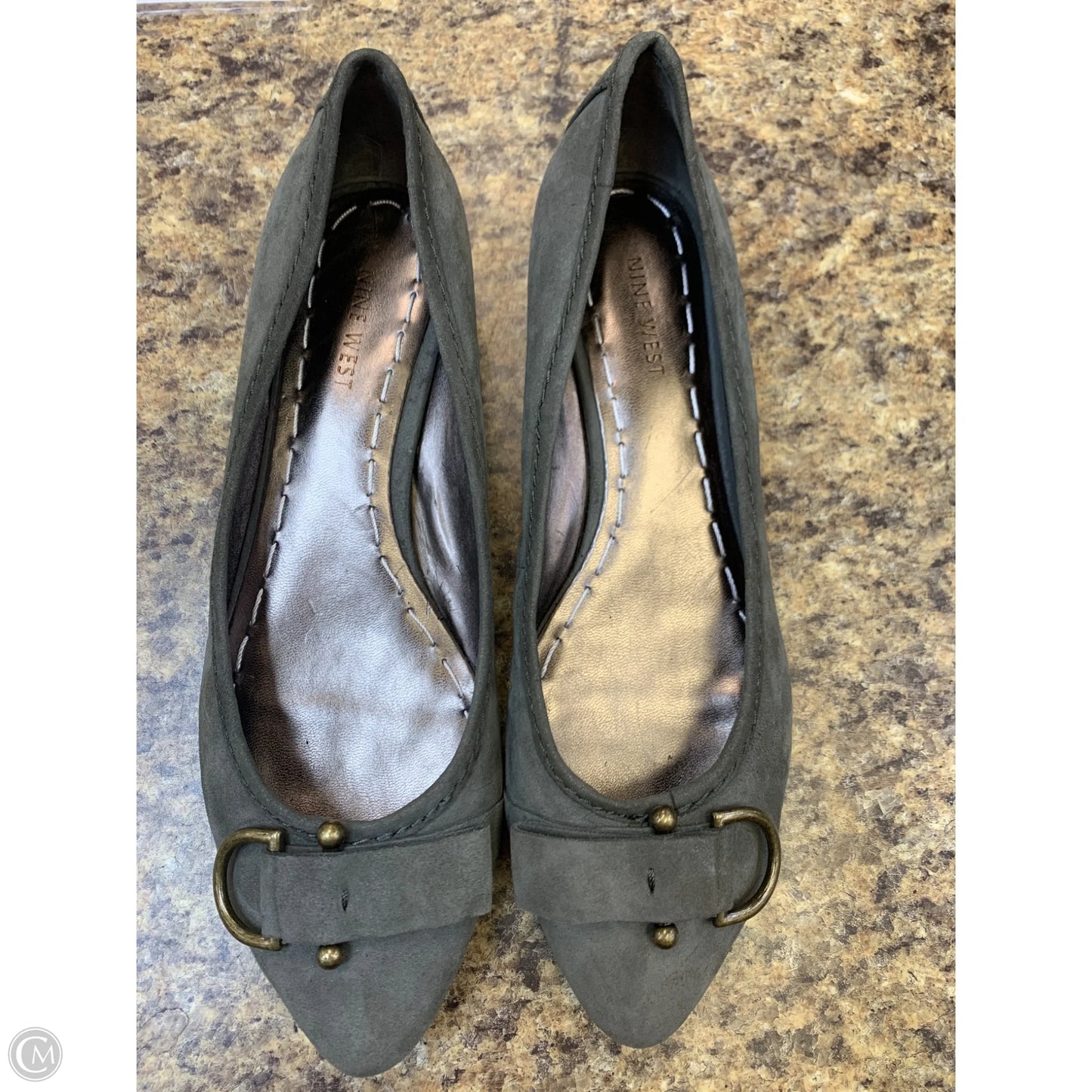 Sandals Flats By Nine West In Grey, Size: 8