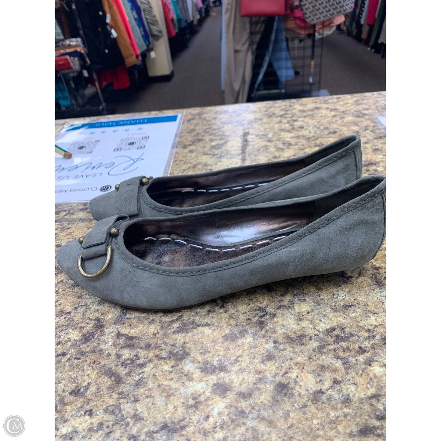 Sandals Flats By Nine West In Grey, Size: 8