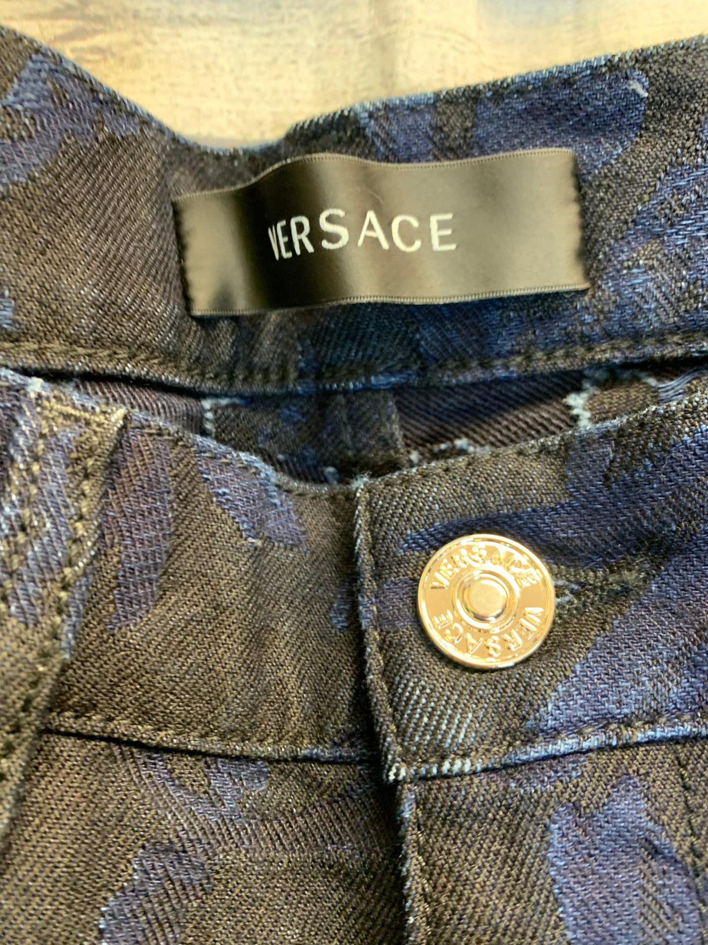 Jeans Skinny By Versace In Blue, Size: 0