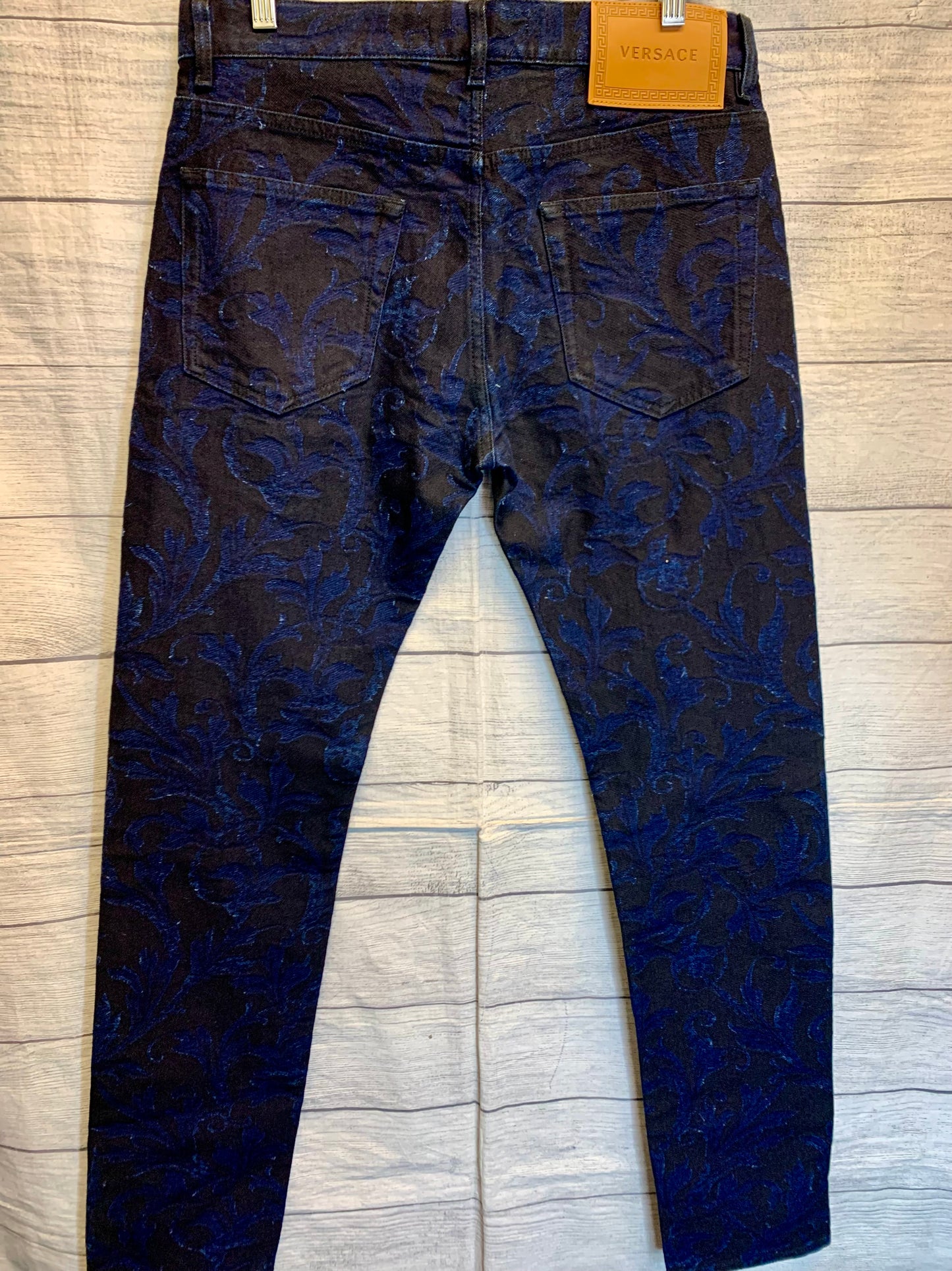 Jeans Skinny By Versace In Blue, Size: 0